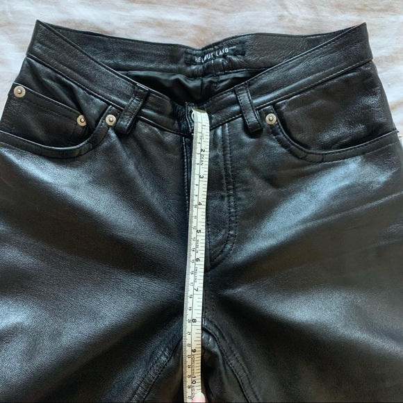 HELMUT LANG Black Leather Pants - Picture 7 of 10